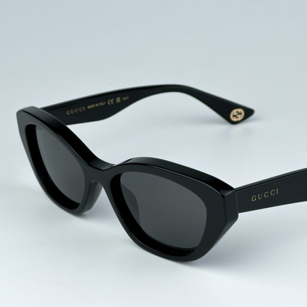 NEW Gucci GG1638S 001 Black Grey Anti-Reflective Women Cat Eye Sunglasses - Picture 5 of 9